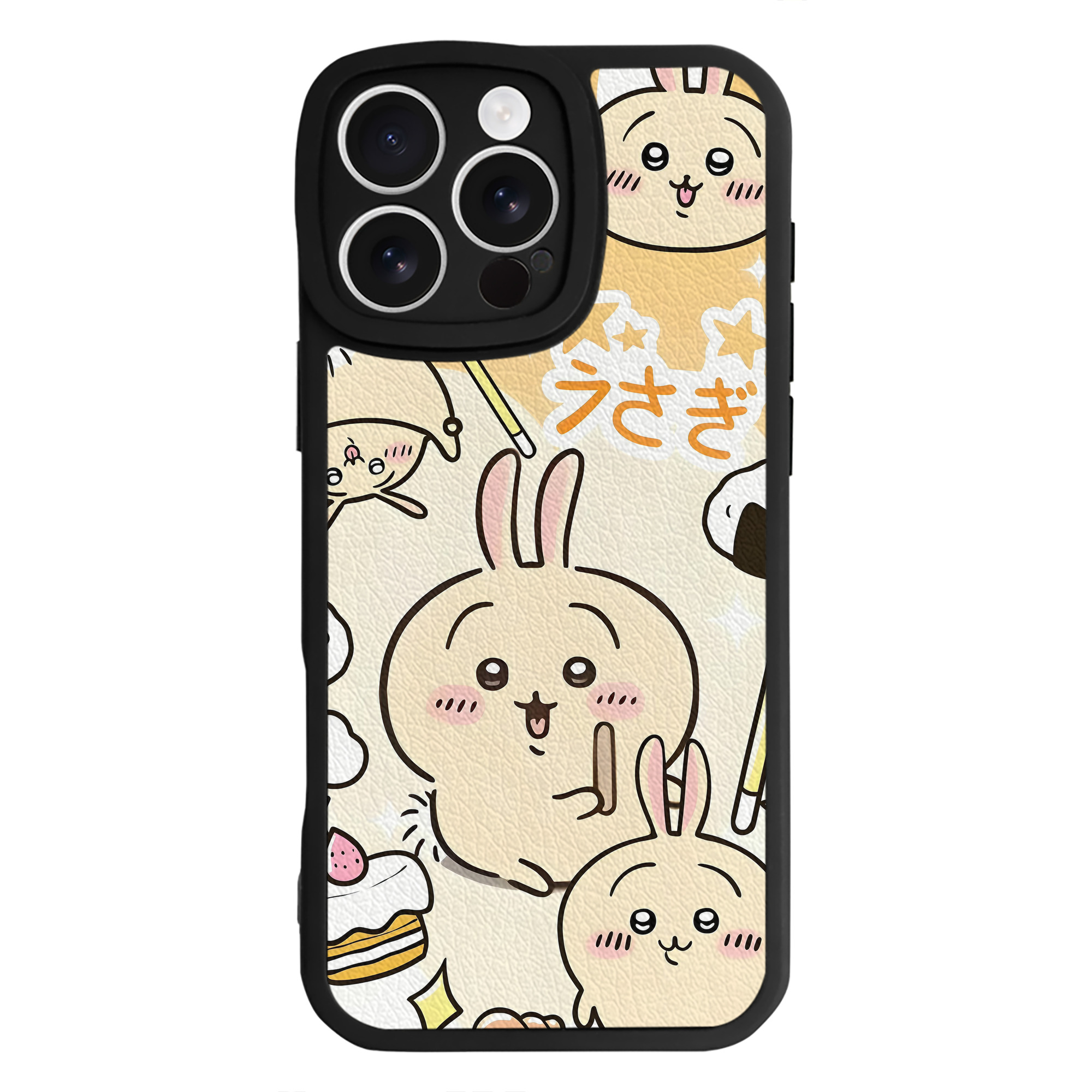 （画像用） ちいかわ Chii-kawa 【iPhone 16シリーズ対応】シリコンスマホケース（レザー調） 材質：シリコン